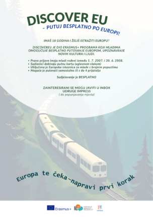 DiscoverEU – putuj besplatno Europom i otkrij svijet iz prve ruke